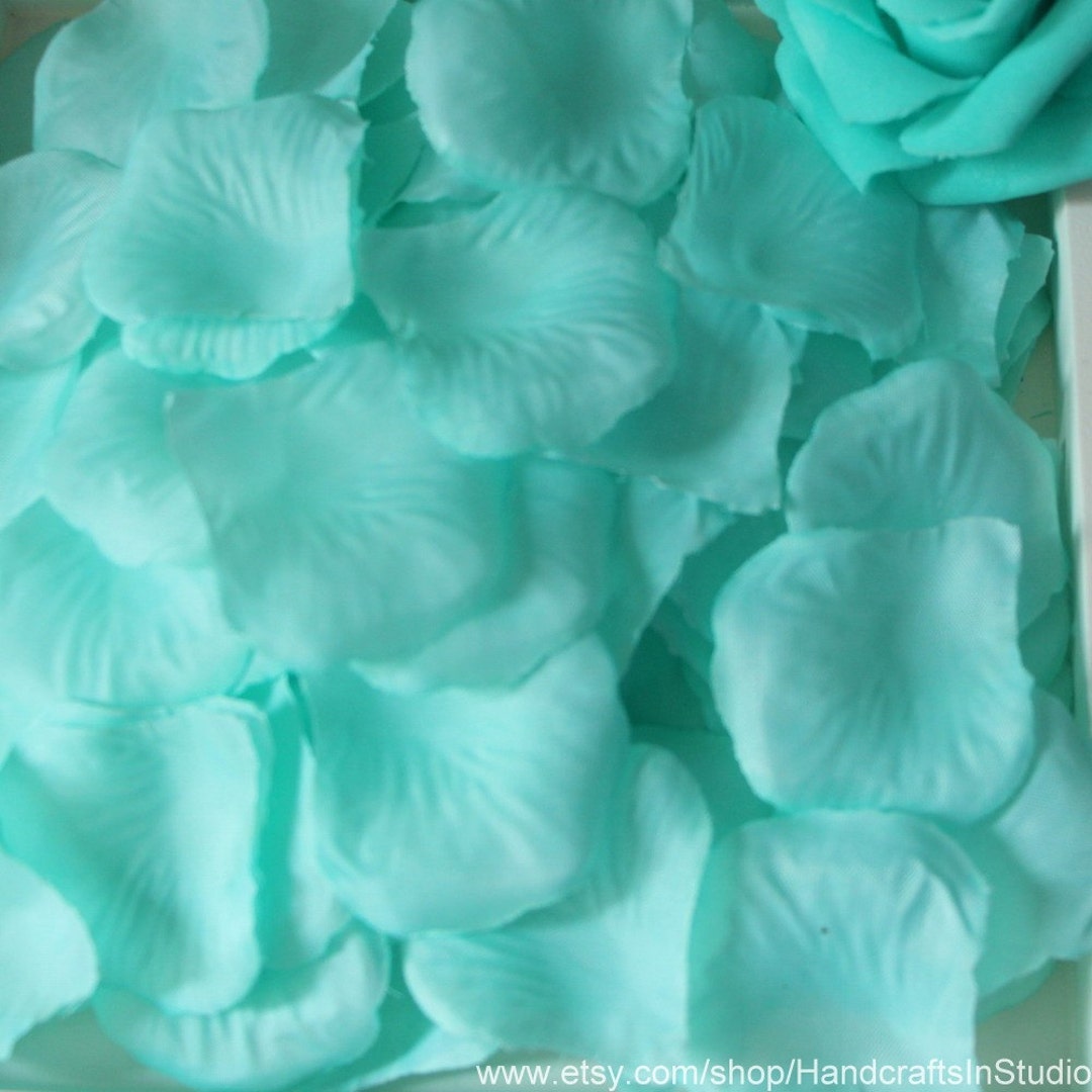 Silk Rose Petals Pool Blue Petals Bulk Petals 500 Pcs Flower Etsy