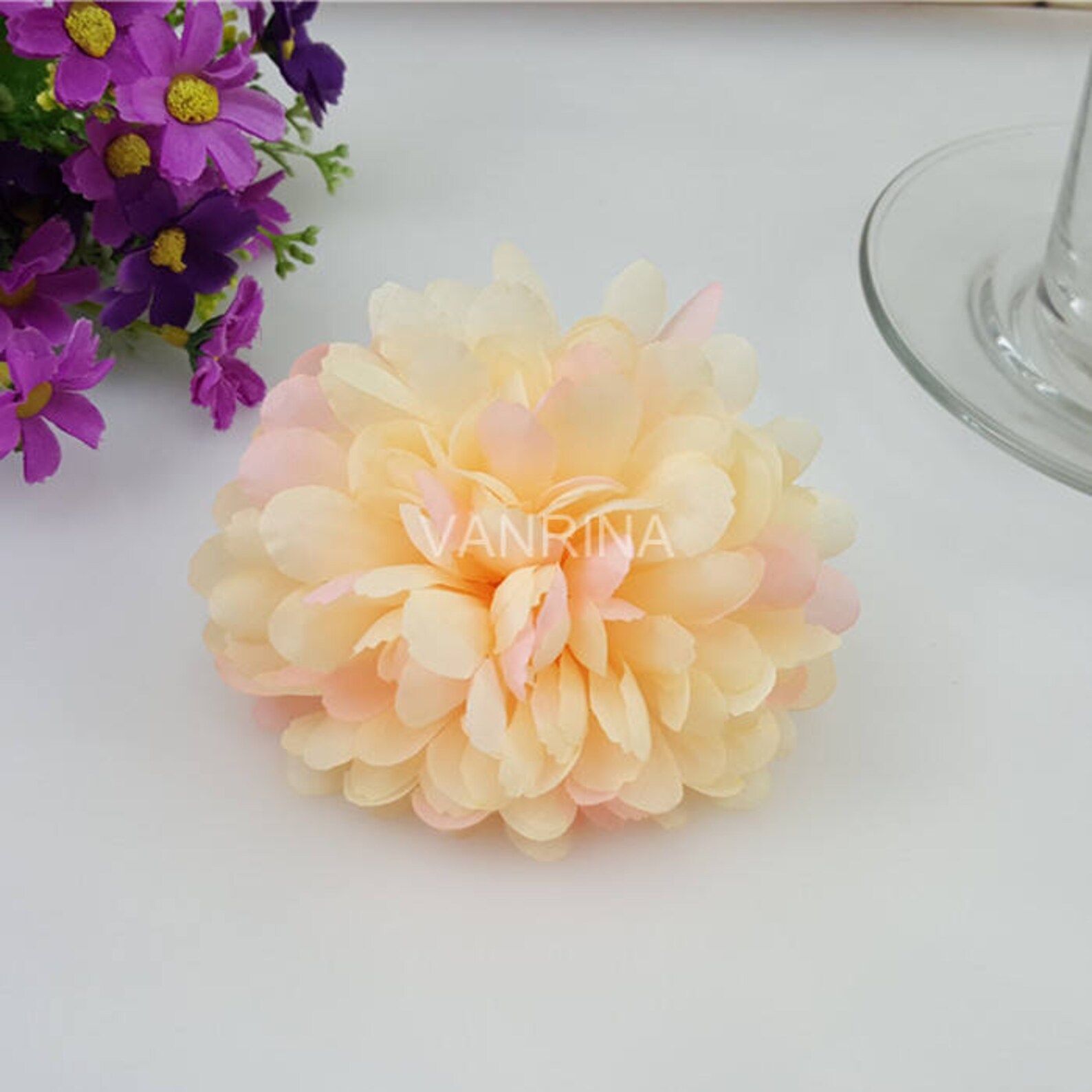 Bulk Silk Flowers Artificial Flower Heads Daisy 100 Flowers Etsy