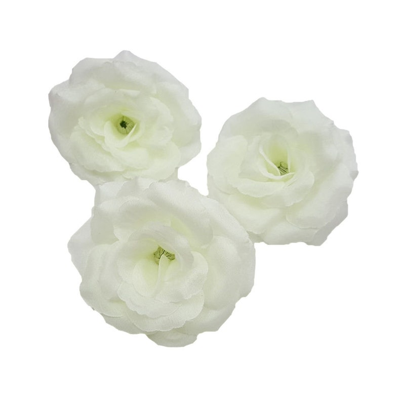 Silk Rose Heads Artificial Flower Heads 3 Inch Wholesale Lot Etsy