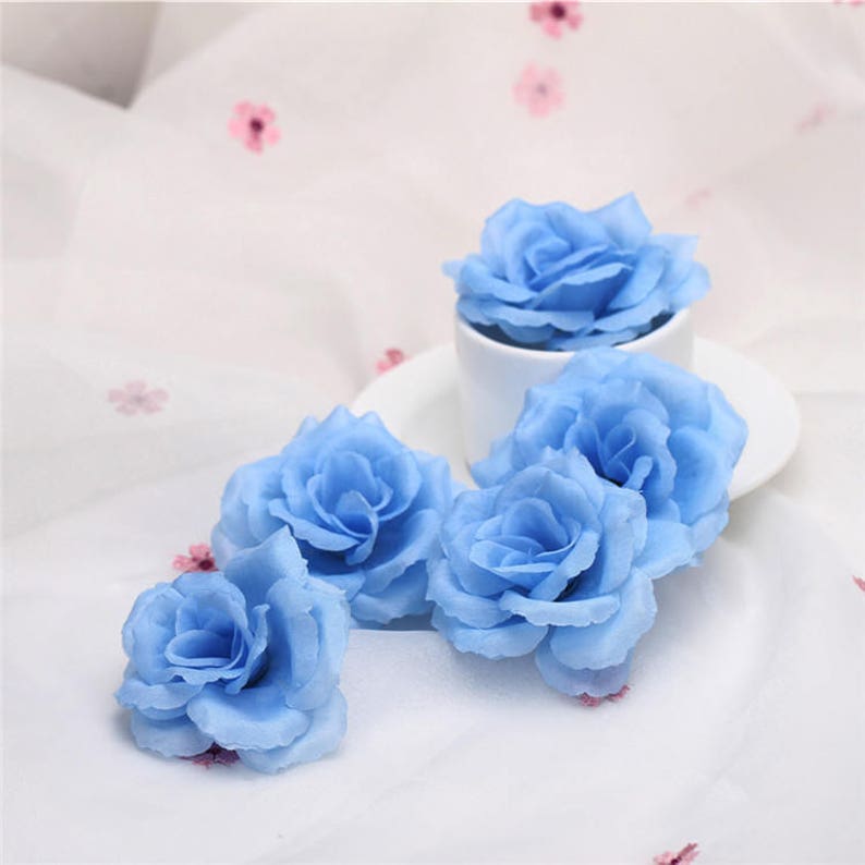 Wholesale Silk Flower Heads Artificial Rose Heads 3 Inches 100 Etsy