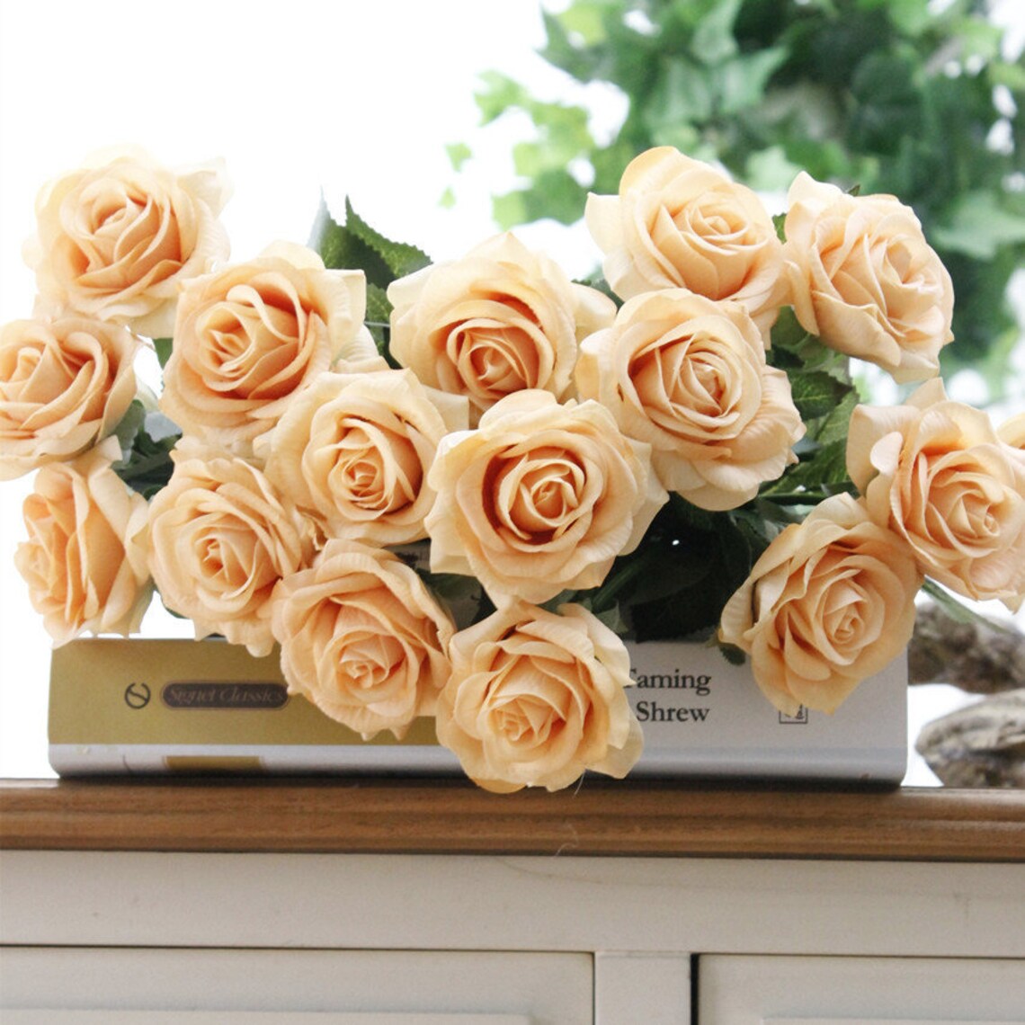 Artificial Latex Roses Real Touch Flowers Pastel Yellow Roses Etsy