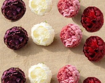 Silk Peony Flower Heads Wholesale Flowers Quality Silk Flowers For Wedding Backdrops Photography Wedding Centerpieces BX10