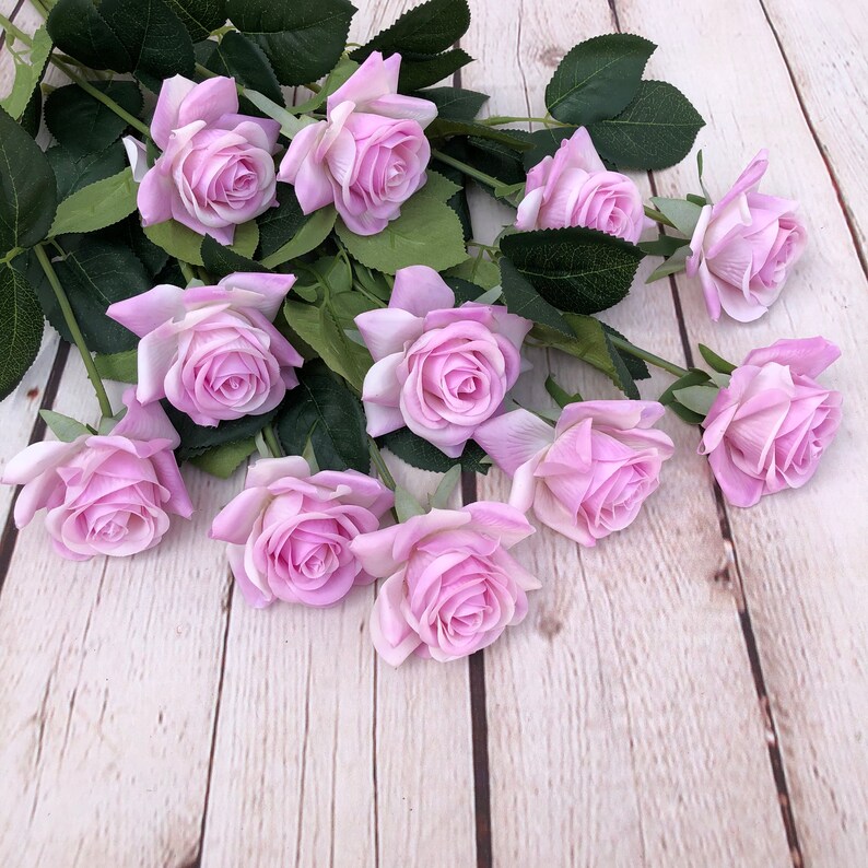Fake Flowers Real Touch Roses Latex Natural Touch Flower for Etsy