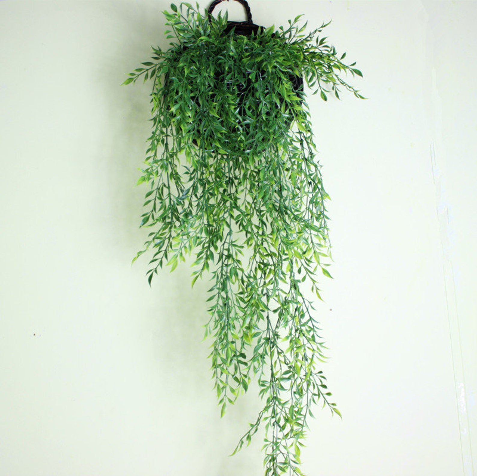 Artificial Hanging Plants Home Wall Decor Plastic Plant Etsy