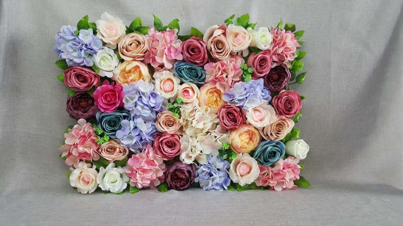 Artificial Flower Backdrops Silk Flower Wall Background For Etsy