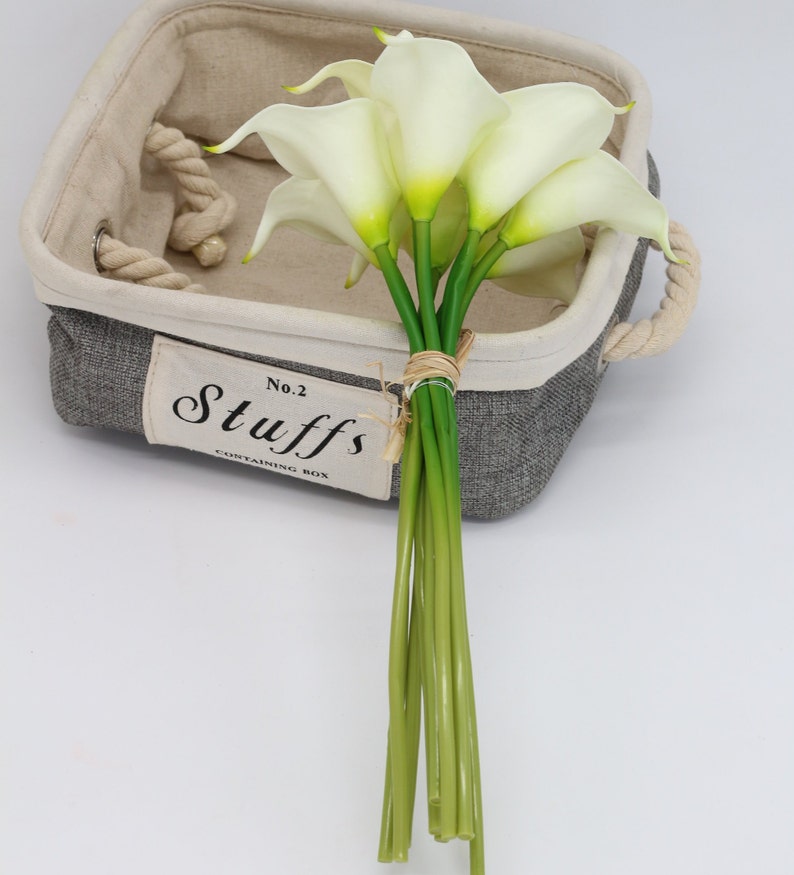 Cream White Calla Lily Bouquet Real Touch Ivory Flowers for Etsy