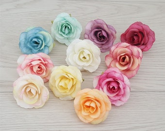 100X Mini Roses Artificial Silk Flower Heads Party Wedding Home Decor Wholesales 