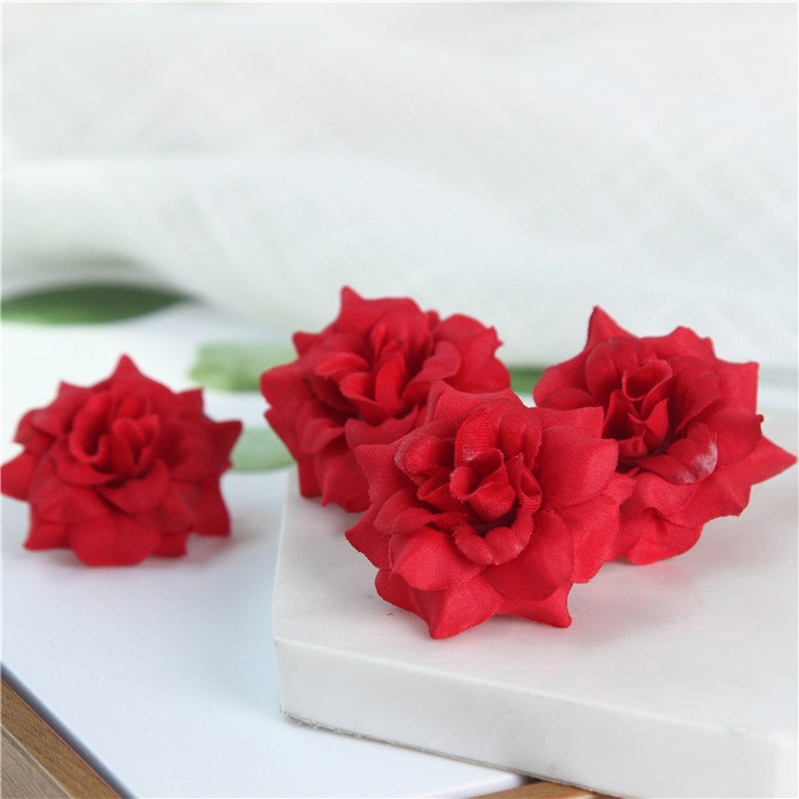 Silk Flower Heads Silk Roses 100pcs Bulk Artificial Flowers Etsy
