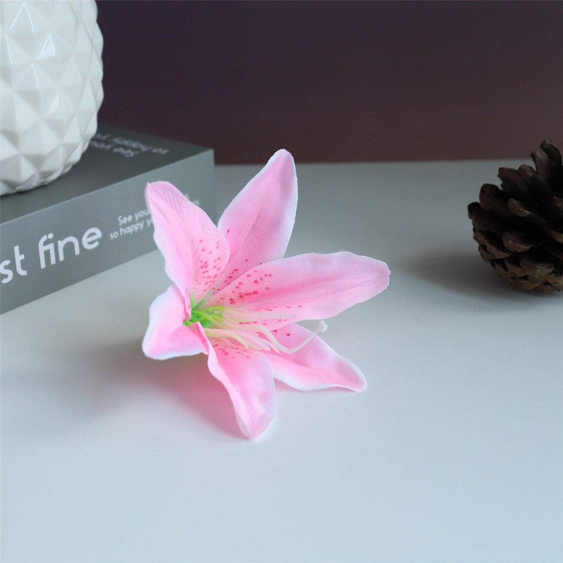 Artificial Tiger Lily Heads Silk Lily Flowers Ditch Lily 100 Etsy