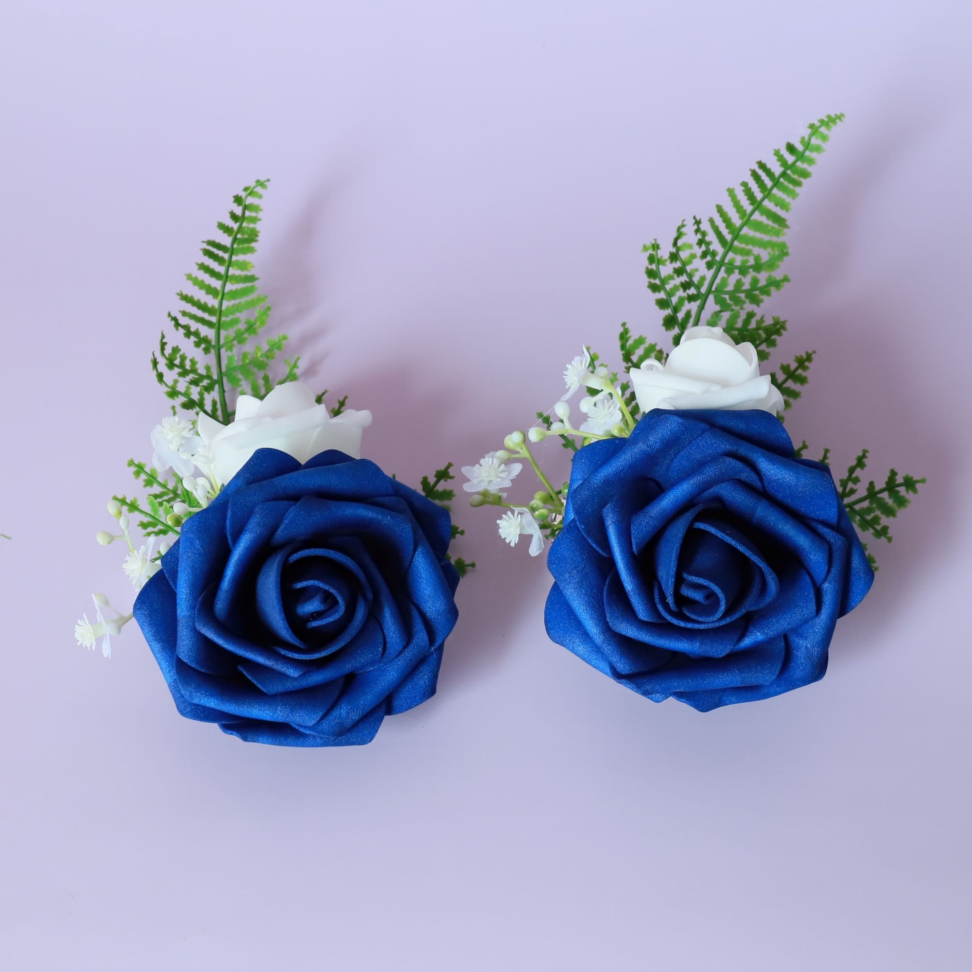 Royal Blue Flower Corsage Blue Rose Corsage for Moms Bridesmaids