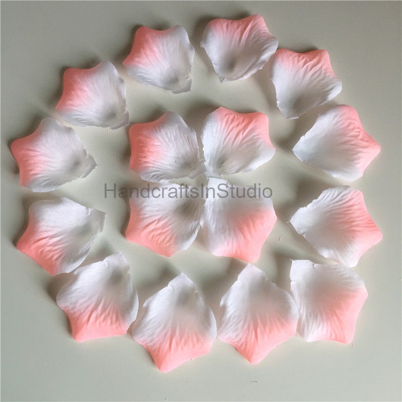 Peach Pink Rose Petals 500 Blush Silk Flower Petals Wholesale Etsy