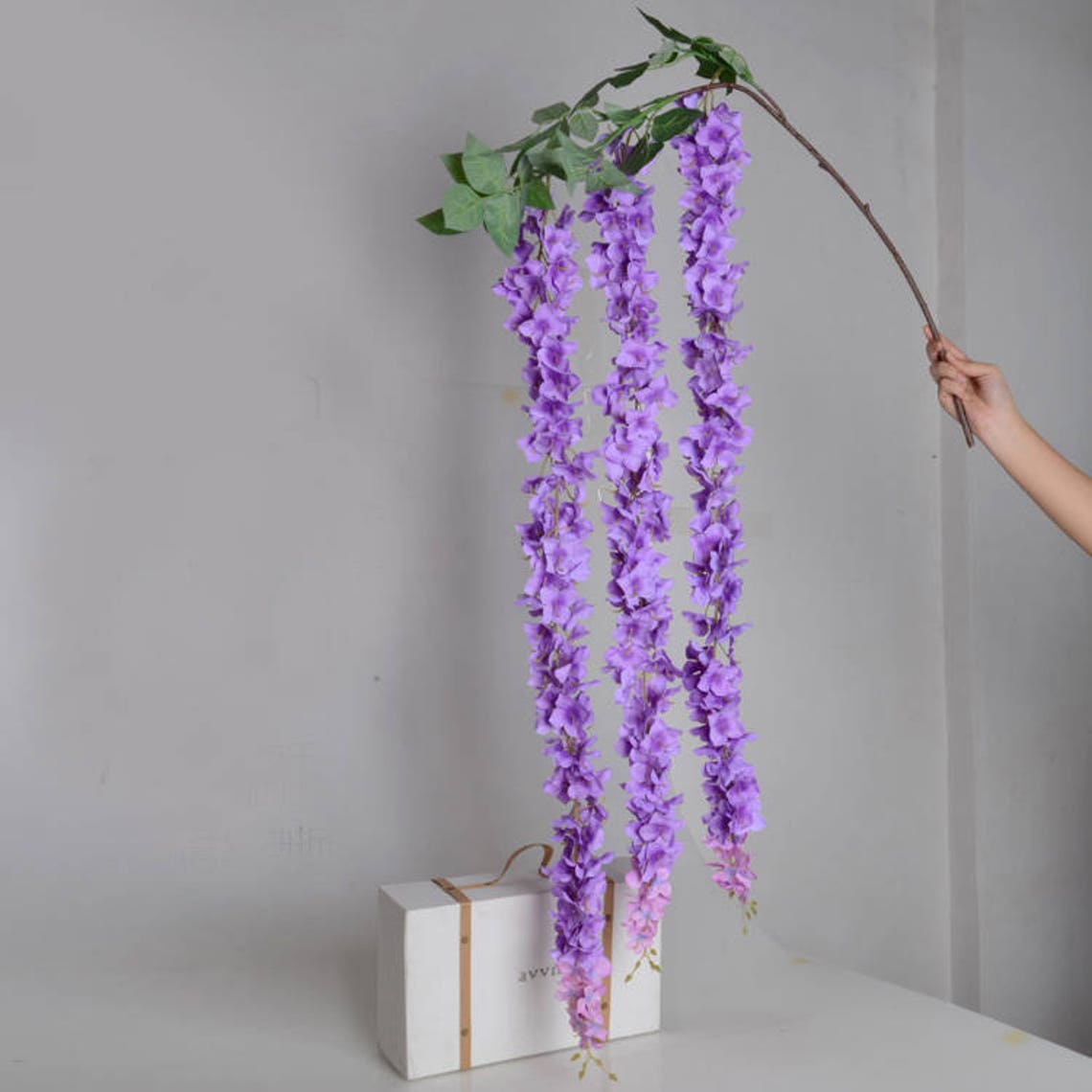 5pcs Artificial Silk Wisteria Home Garden Hanging Flowers Etsy
