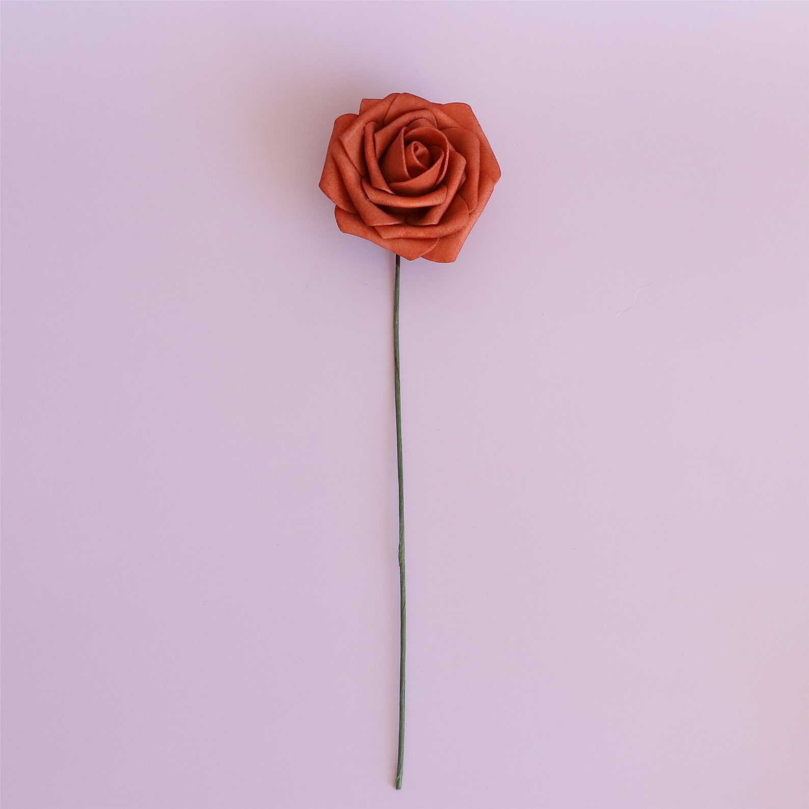 Burnt Orange Flowers Artificial Rose Flowers Bulk Fake Etsy