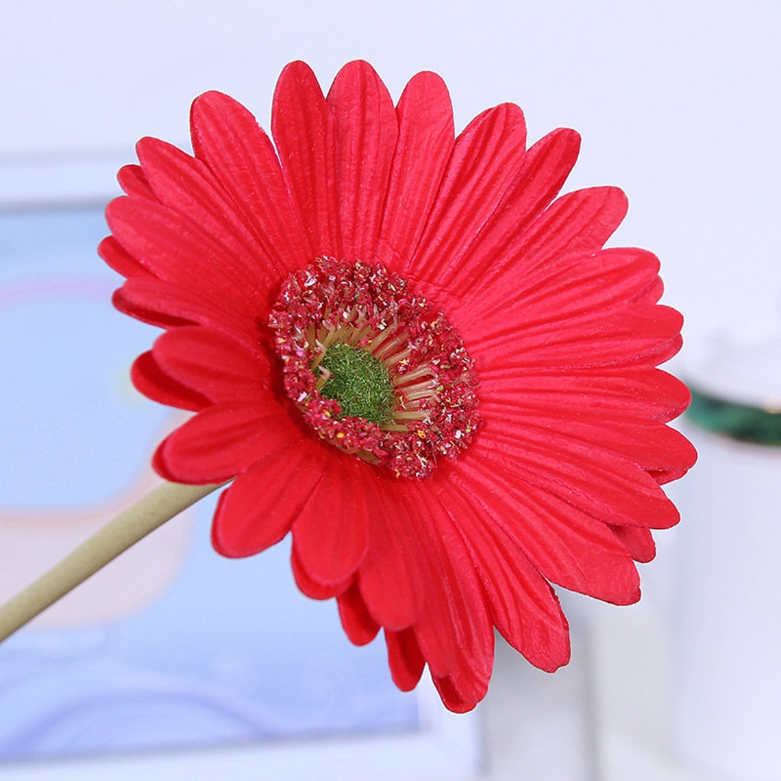 Real Touch Gerbera Daisy Artificial Flowers Long Stem Gerbera | Etsy