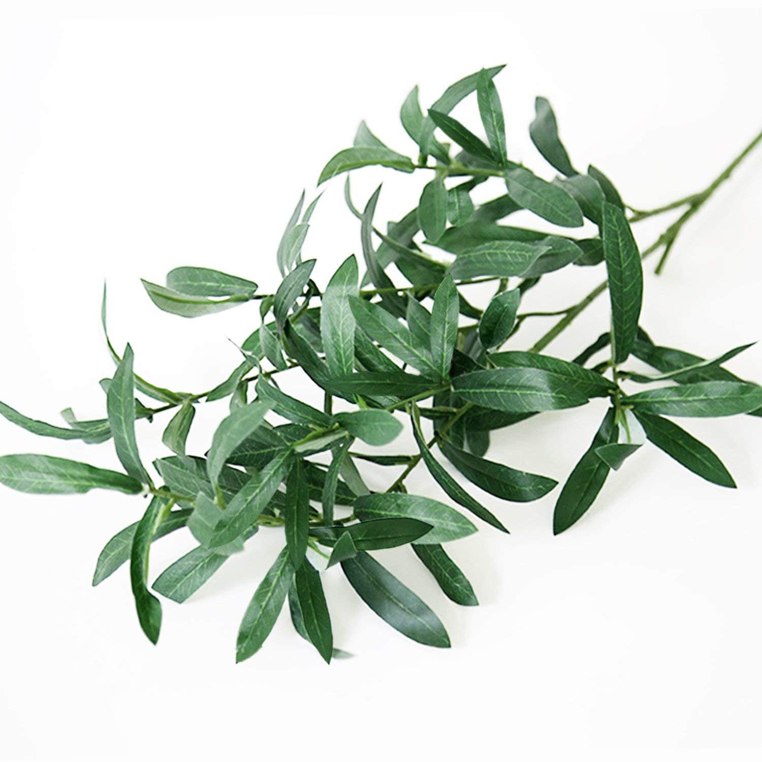Sinknap Rama de olivo artificial falsa diez hojas verdes oliva bifurcadas  Decoración de ramas de frutas para la fiesta de bodas en casa