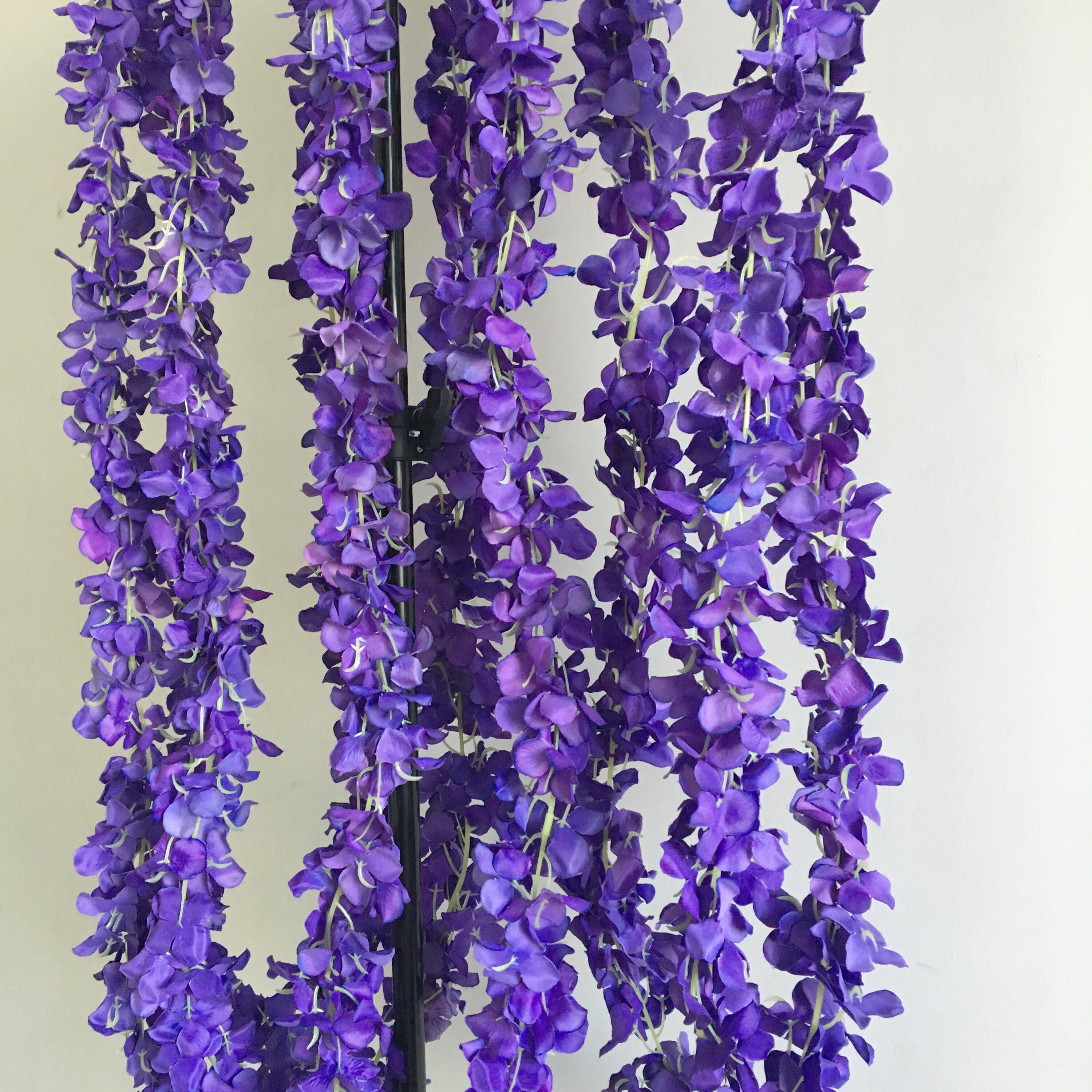 White Wisteria Garland 70 Inch Hanging Flowers 5pcs for Etsy Canada
