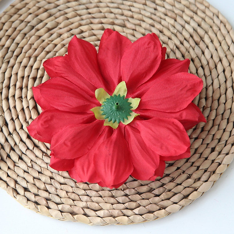 Silk Flower Heads Bulk Dahlia Artificial Flower Heads White Etsy