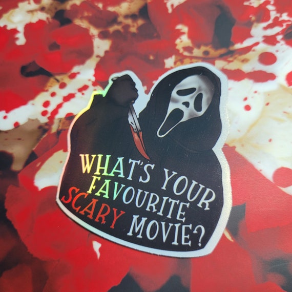 Ghost Face: What's Your Favorite Scary Movie PRINTS and STICKERS