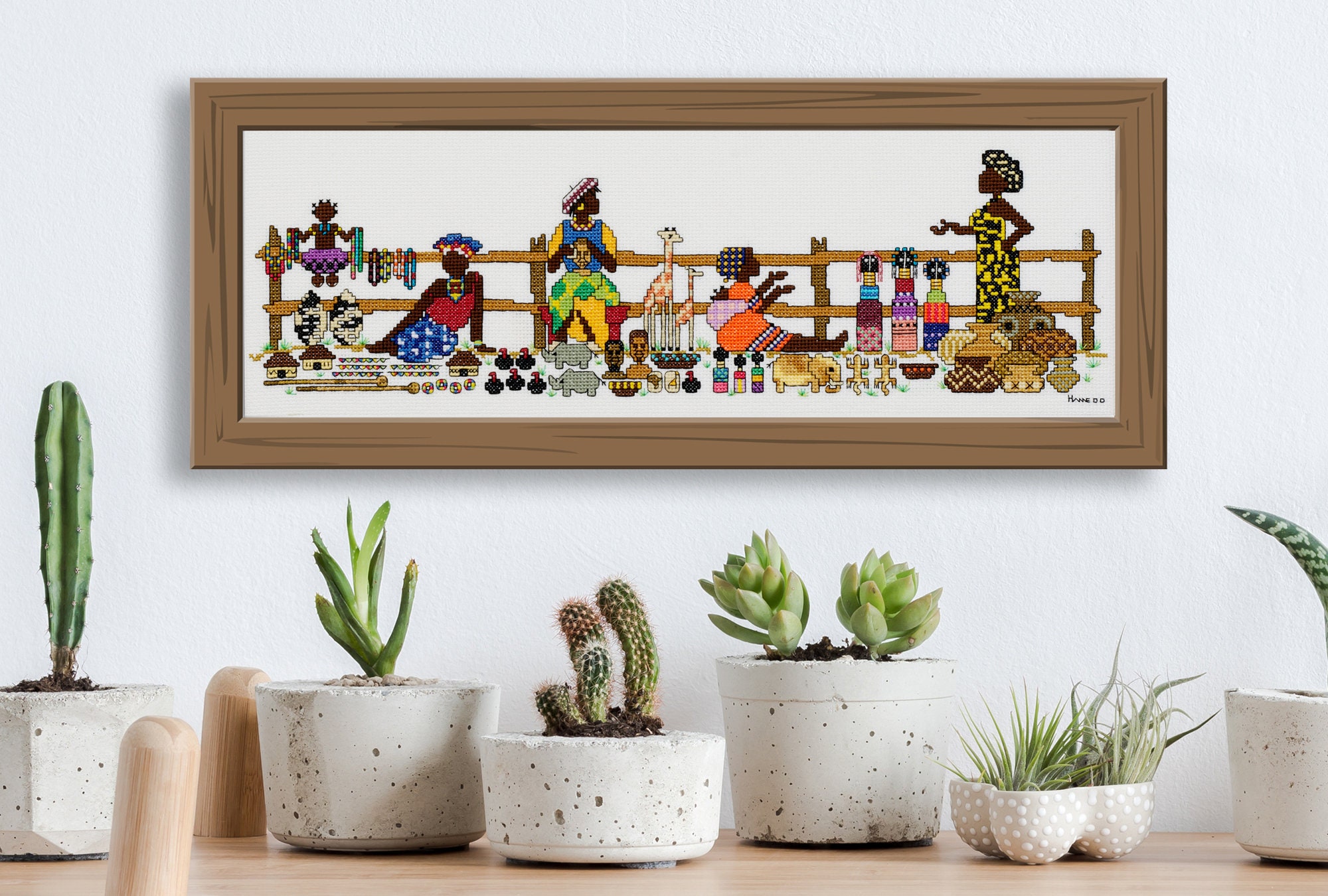 Roadside Sellers - Ein afrikanisches Kreuzstichdesign