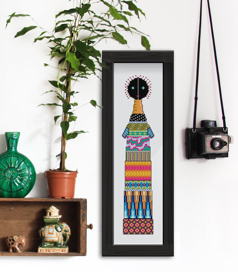 African Doll A Counted Cross Stitch Pattern Etsy