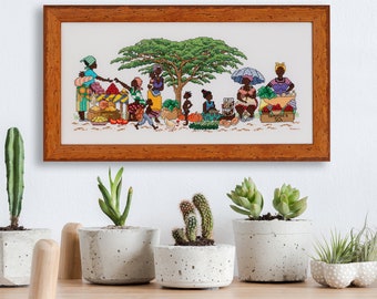 Bush Market - A counted cross stitch design