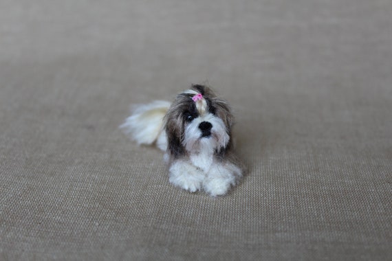 Custom Order Dog Wool Animal Sculpture Collectible Needle Etsy