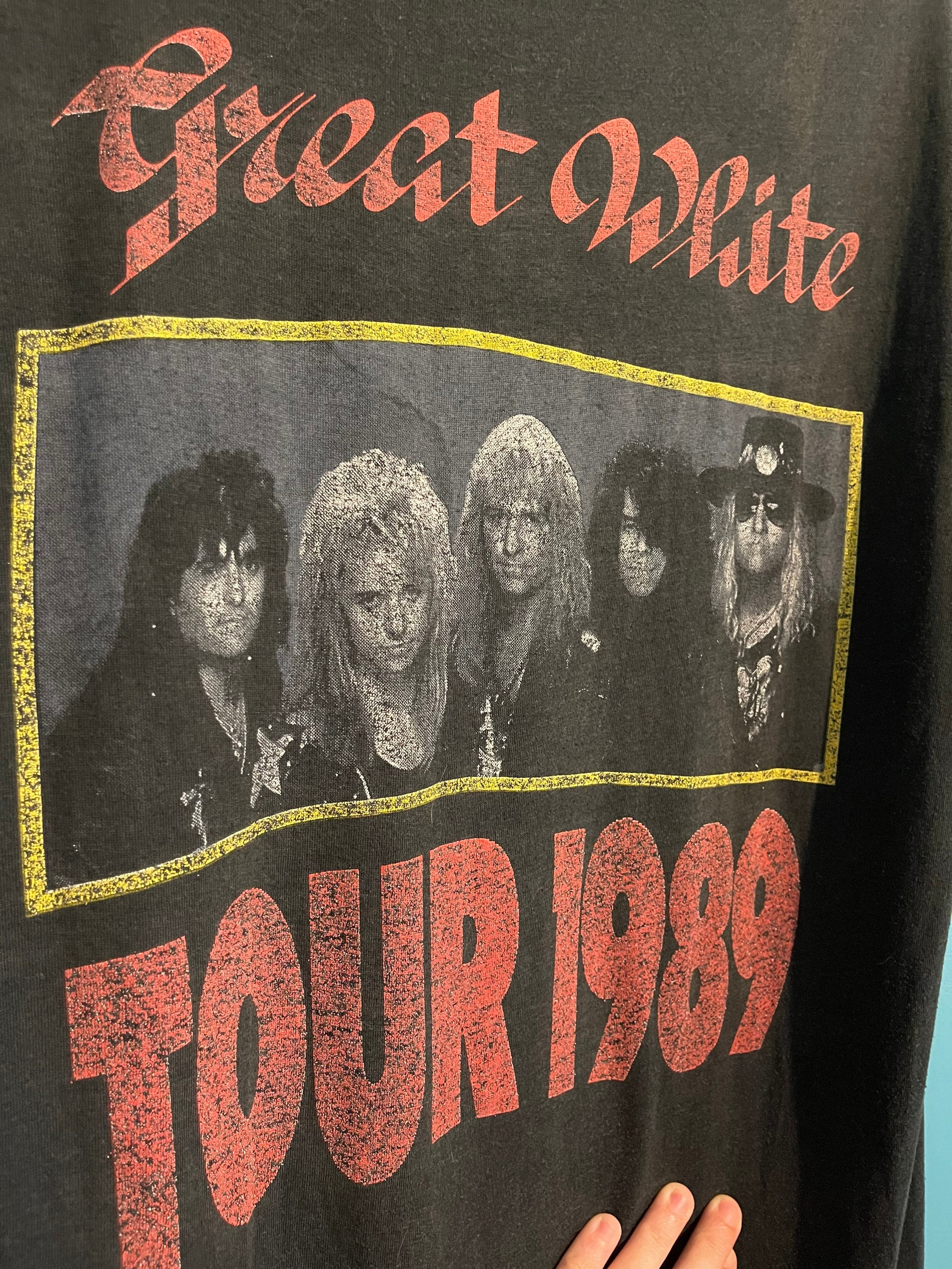 Vintage Great White Band T-shirt - Etsy