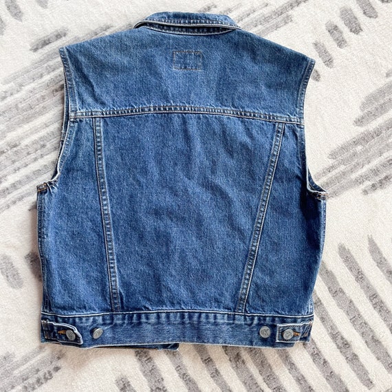 1990s Calvin Klien Vest (Denim) - image 4