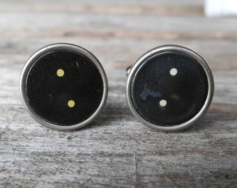 Vintage Typewriter Key Cufflinks: Period Symbol Steampunk Jewelry