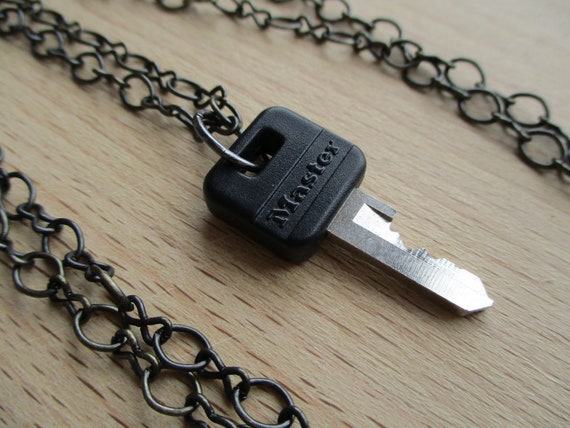 Master Lock Key Necklace Set of Two 29 73 Cm Chains Girlfriend Boyfriend Sweetheart Love Key to My Heart Unlock My Heart Etsy