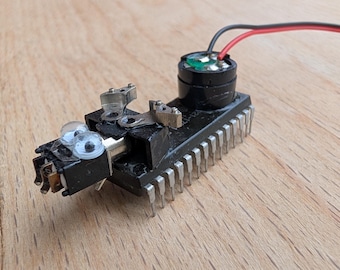 Small Creature Made of Upcycled Computer Parts , OOAK, Desk Decoration