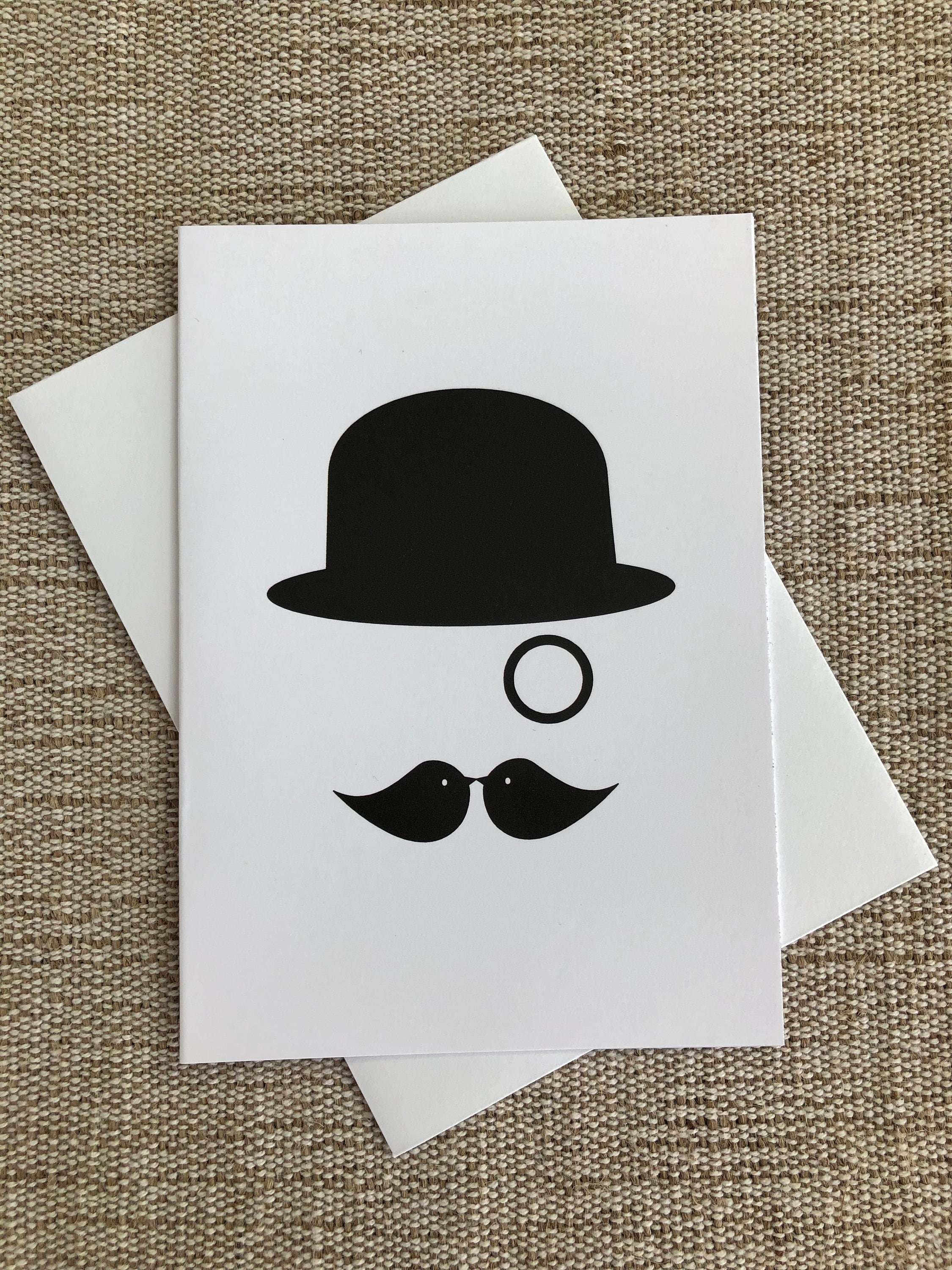 THAT MOUSTACHE A6 Blank Greeting Card 