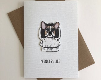 Princess Arf A6 Blank Paper Doll greeting card