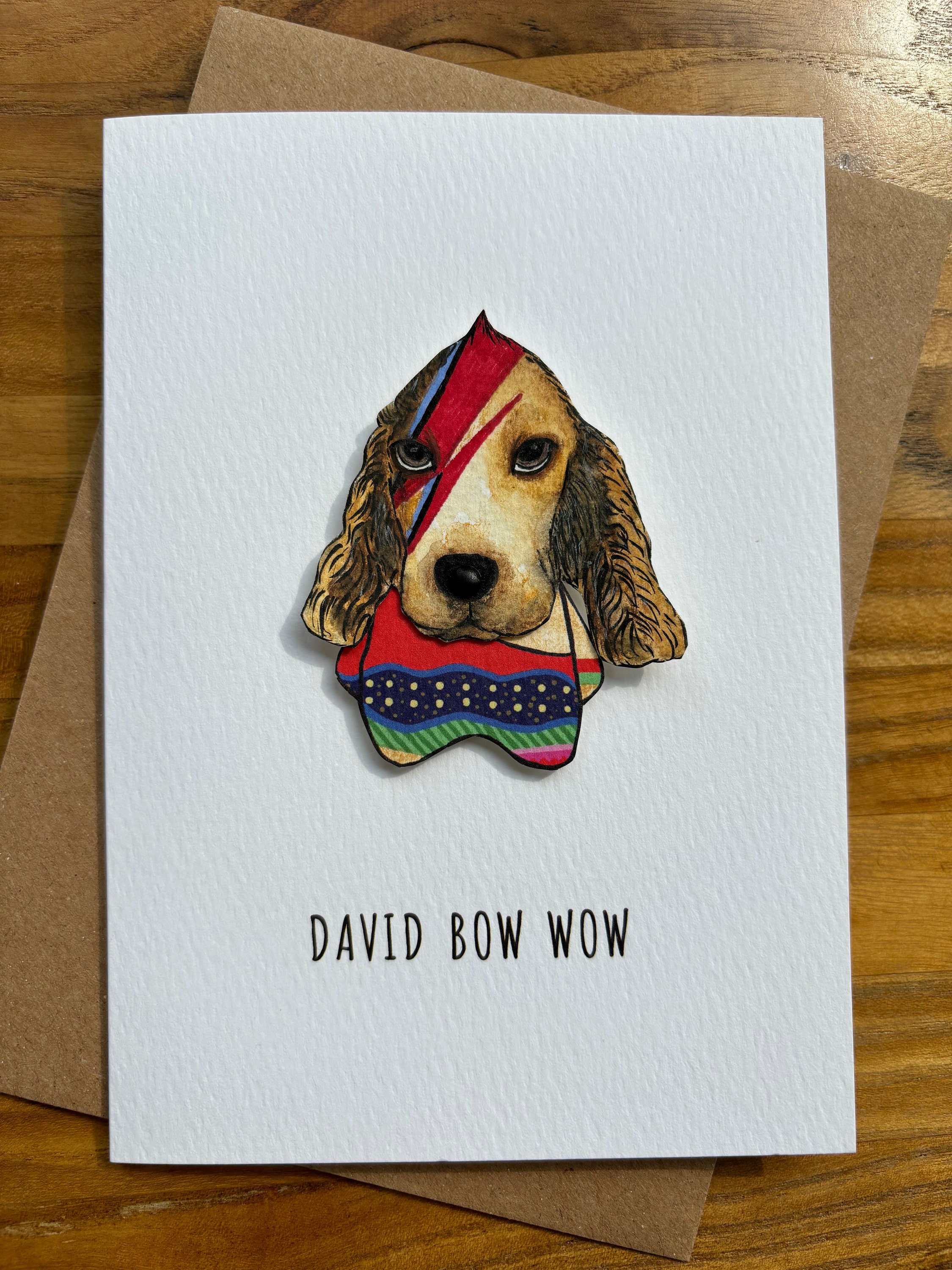 BESPOKE A6 Blank Paper Doll Dog/Cat/Animal greeting card