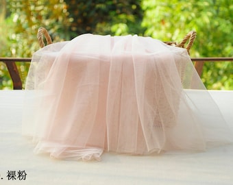 Erröten Sie klar Tüll Stoff Netz, feinen Sie Tüll für Brautschleier, Brautkleid Stoff, Erdfarben Tutu-Mesh-Gewebe, 30 + Farben