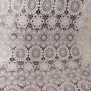 off white Cotton Lace Fabric