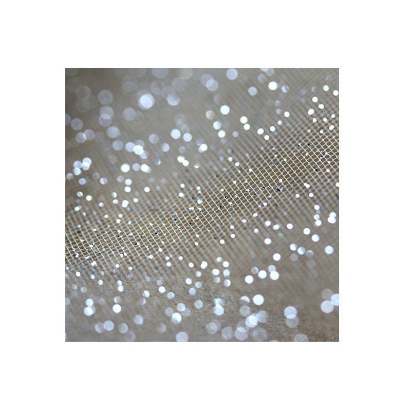 Shimmering Off White Glitter Tulle Fabric for Wedding Veils and Dresses image 7