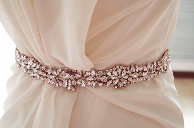 craft bridal sash wedding sash rose 