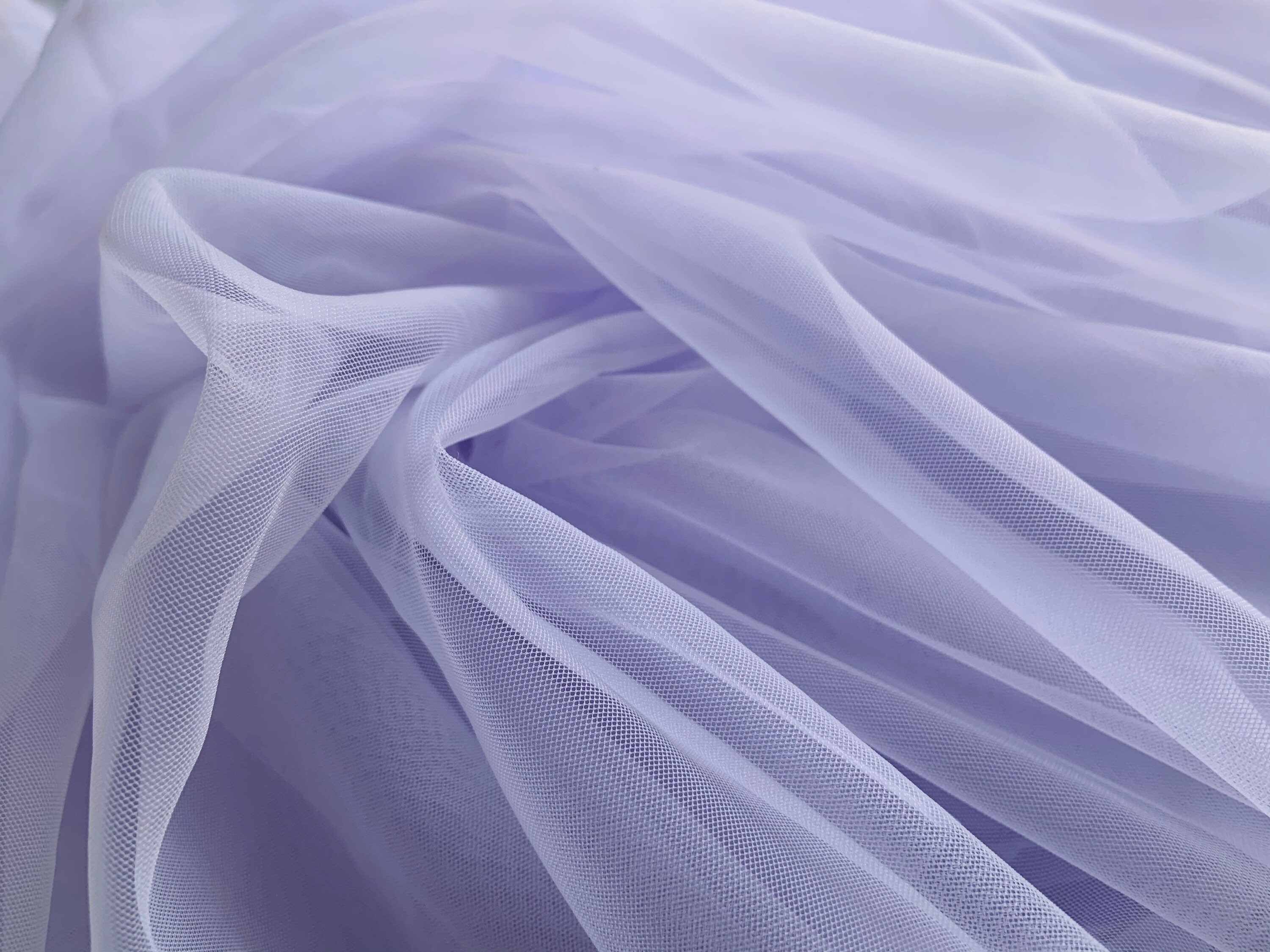 Pale Blue Milan Tulle Fabric, High Density Tulle Fabric