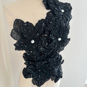 3D Blumen Applikation für ein Couture Tanzkostüm, Kopfschmuck