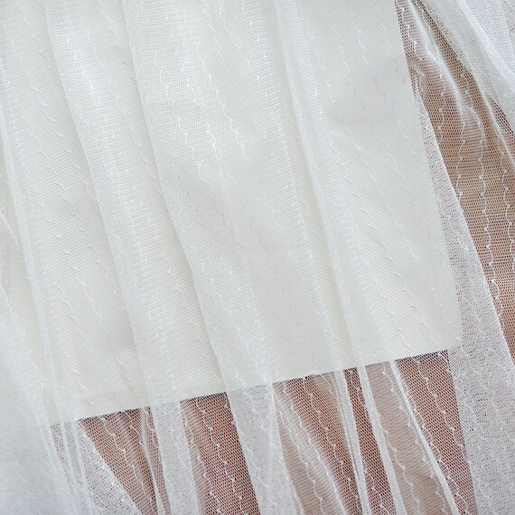 Elegant Soft Tulle Fabric with chevron strips
