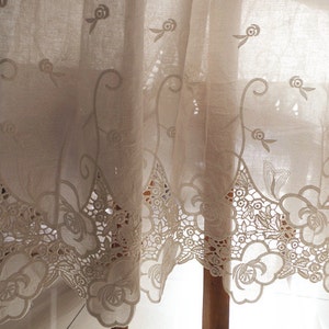 cotton eyelet lace fabric with hollowed out floral pattern by the yard, cotton eyelet lace fabric, white lace fabric