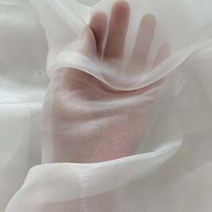shiny solid organza fabric, sheer shine organza fabric for dress, couture