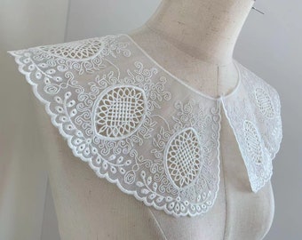 off white lace collar applique cord ace collar applique for skirt