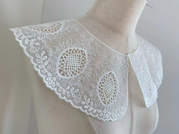 off white lace collar applique cord ace collar applique for skirt