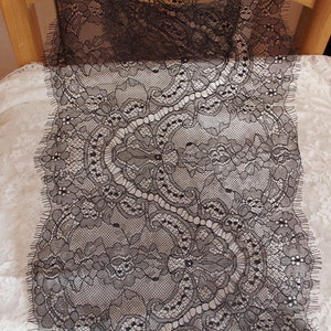 black chantilly lace trim, eyelash lace fabric