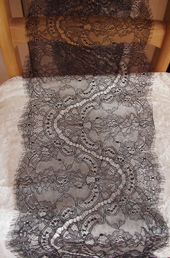 black chantilly lace trim, eyelash lace fabric