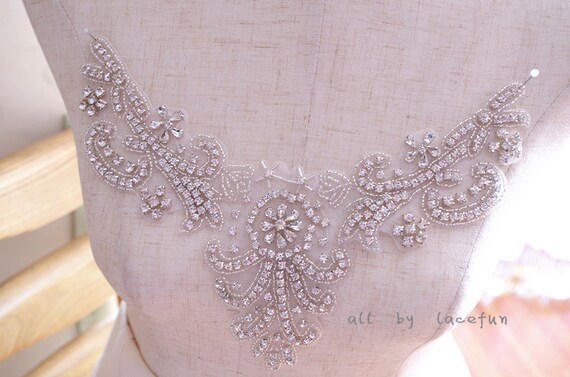 bridal neckline applique