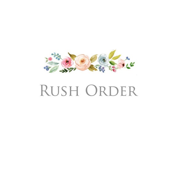express fees for rush order