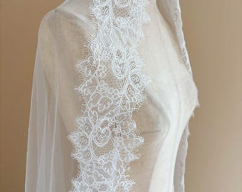 3 meters jacquard lace trim with fringe for wedding dress, veil  cord lace trim for bridal gown